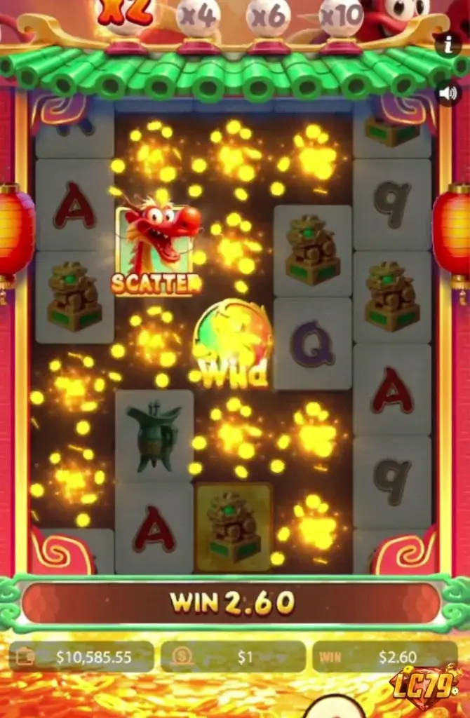 Ảnh giao diện chính game Dragon Fortune (Kingmidas #KM-SLOT-067) (slot) chơi tại LC79