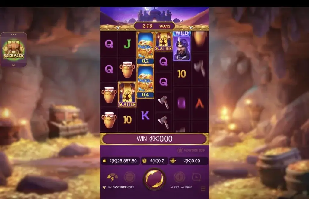 Ảnh giao diện chính game trải nghiệm open sesame mega lc79 (slot) chơi tại LC79